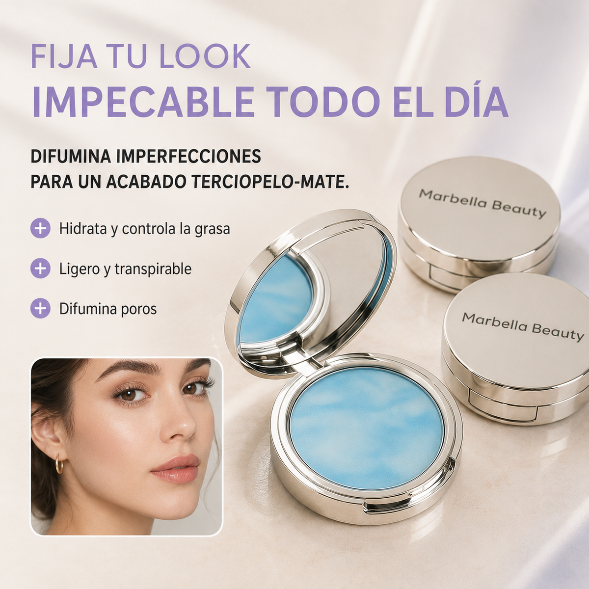 Polvo Matificante Marbella Beauty